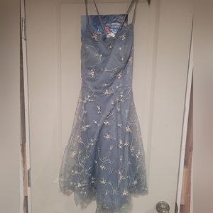 Blue homecoming or prom dress